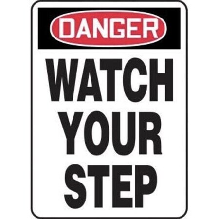 Accuform OSHA DANGER SAFETY SIGN WATCH YOUR MSTF100VP MSTF100VP